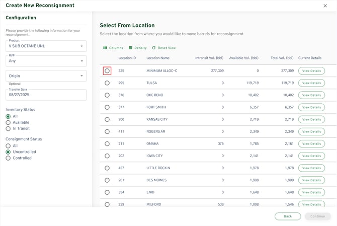 Select From Location